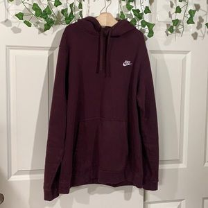 Maroon Nike Hoodie // Great Quality